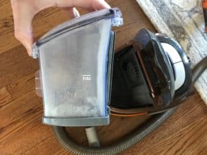 Bissell vacuum dirt tank