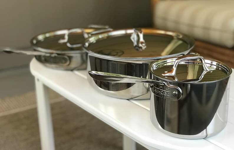 All Clad D5 Brushed Stainless 12 Fry Pan