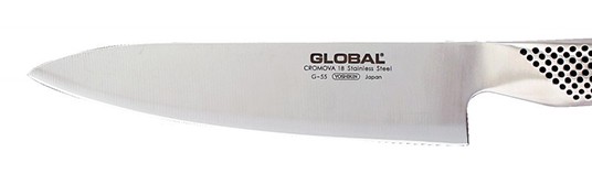 Global G-Series 7-Inch Chef's Knife blade design
