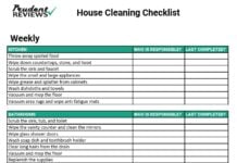 the ultimate house cleaning checklist printable prudent printable household chore list