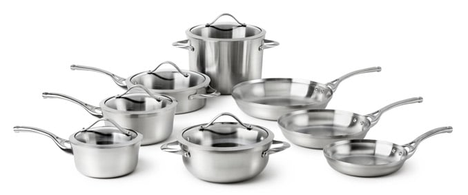 Calphalon Contemporary Stainless Steel 13-Piece Set