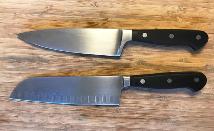 Santoku Knife versus Chefs Knife Santoku Knife versus Chefs Knife