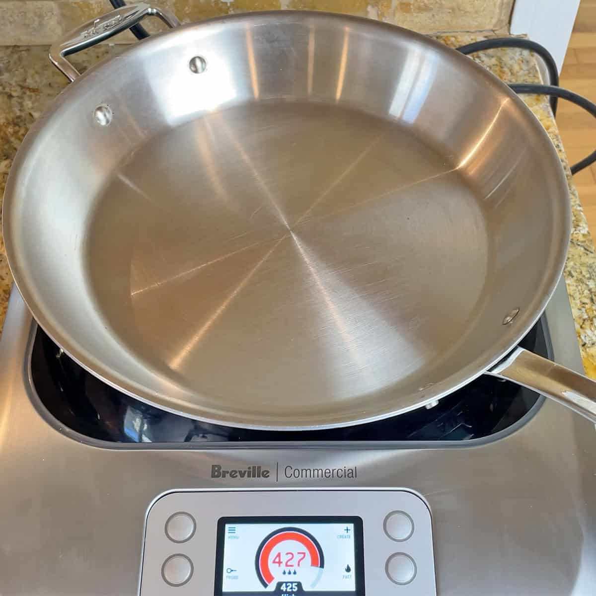 All-Clad D3 Everyday on an Induction Cooktop