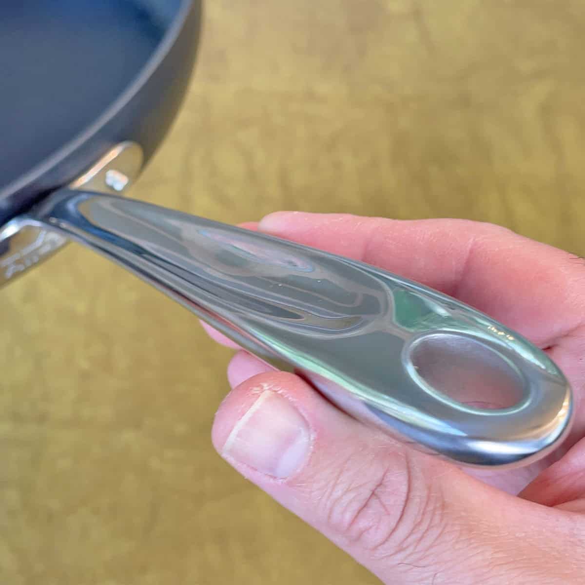 All-Clad HA1 Expert handle upclose