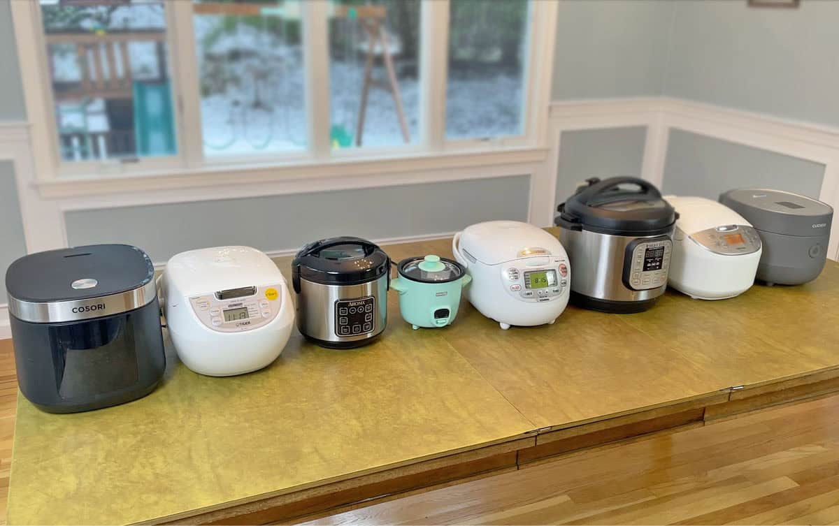 All the rice cookers I tested