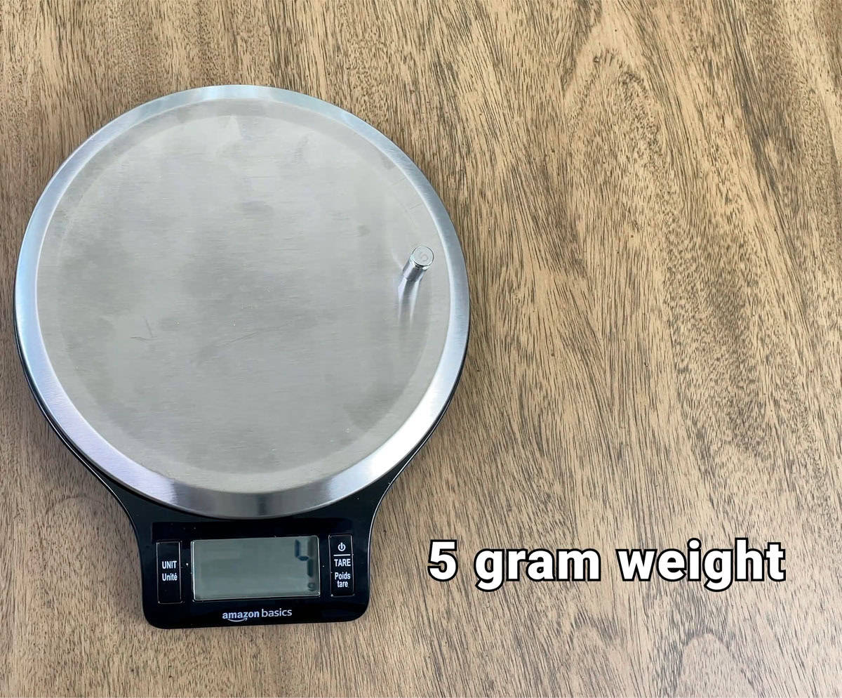 Amazon Basics kitchen scale inaccuracy