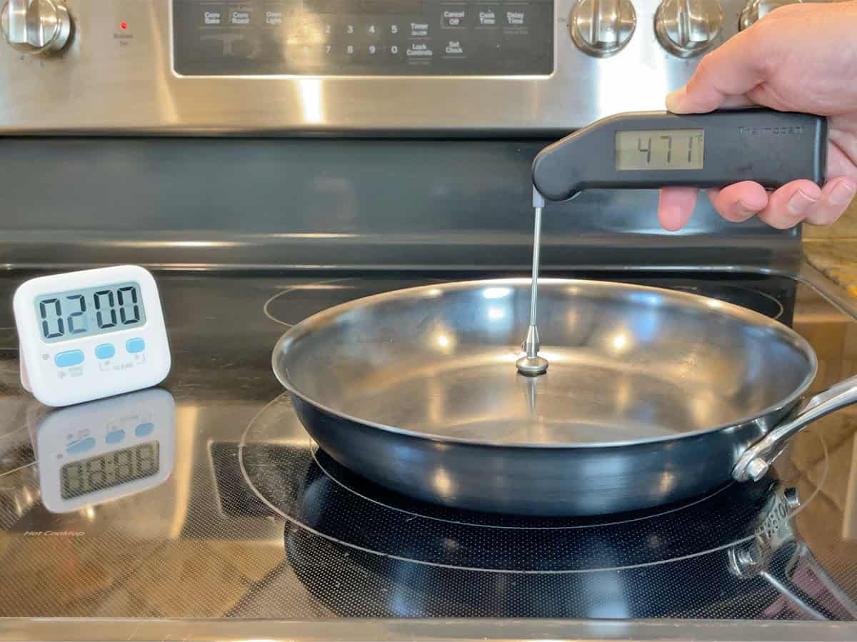 Anolon EverLast N2 heat conduction test results edge