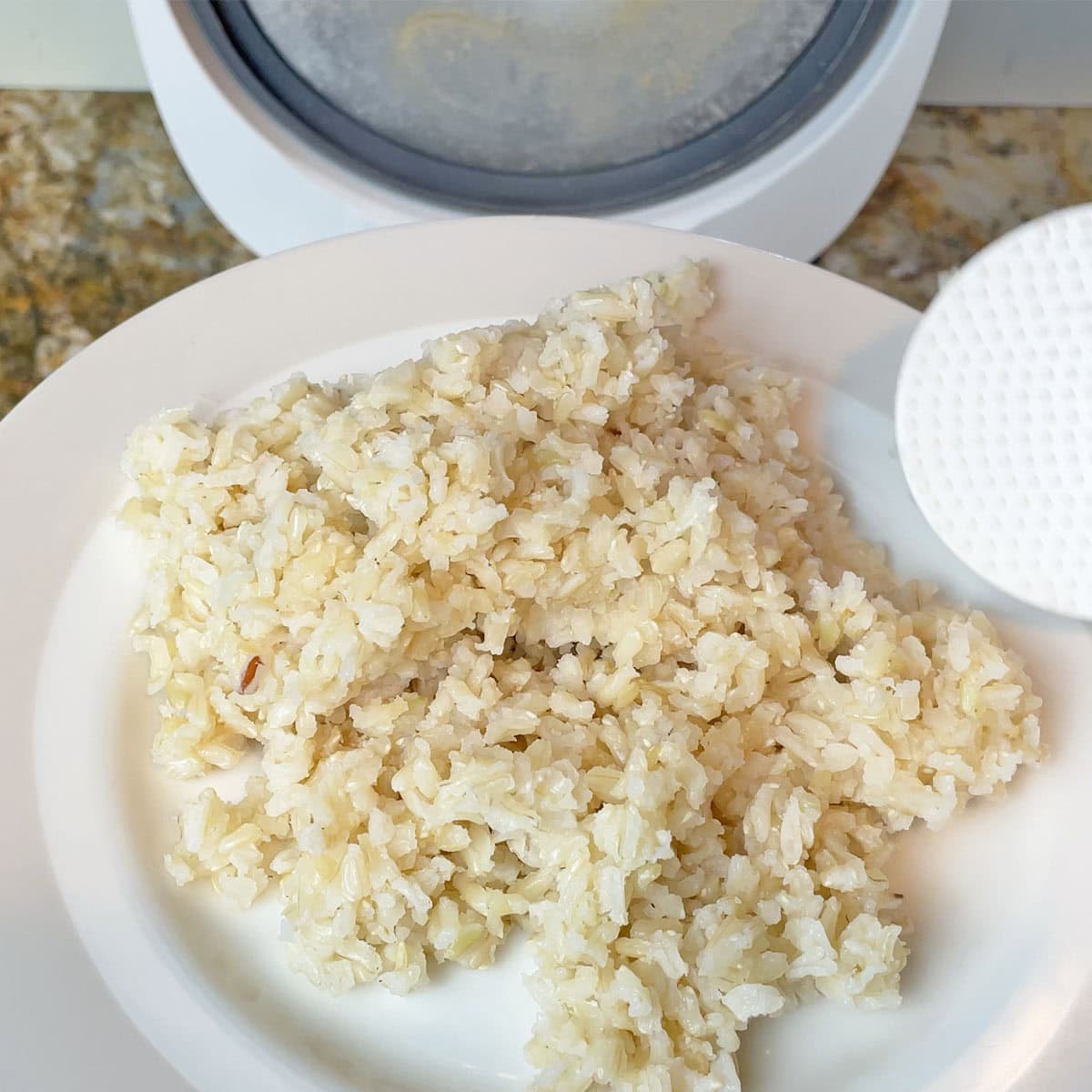 Brown rice cooked in the Tiger Micom rice cooker