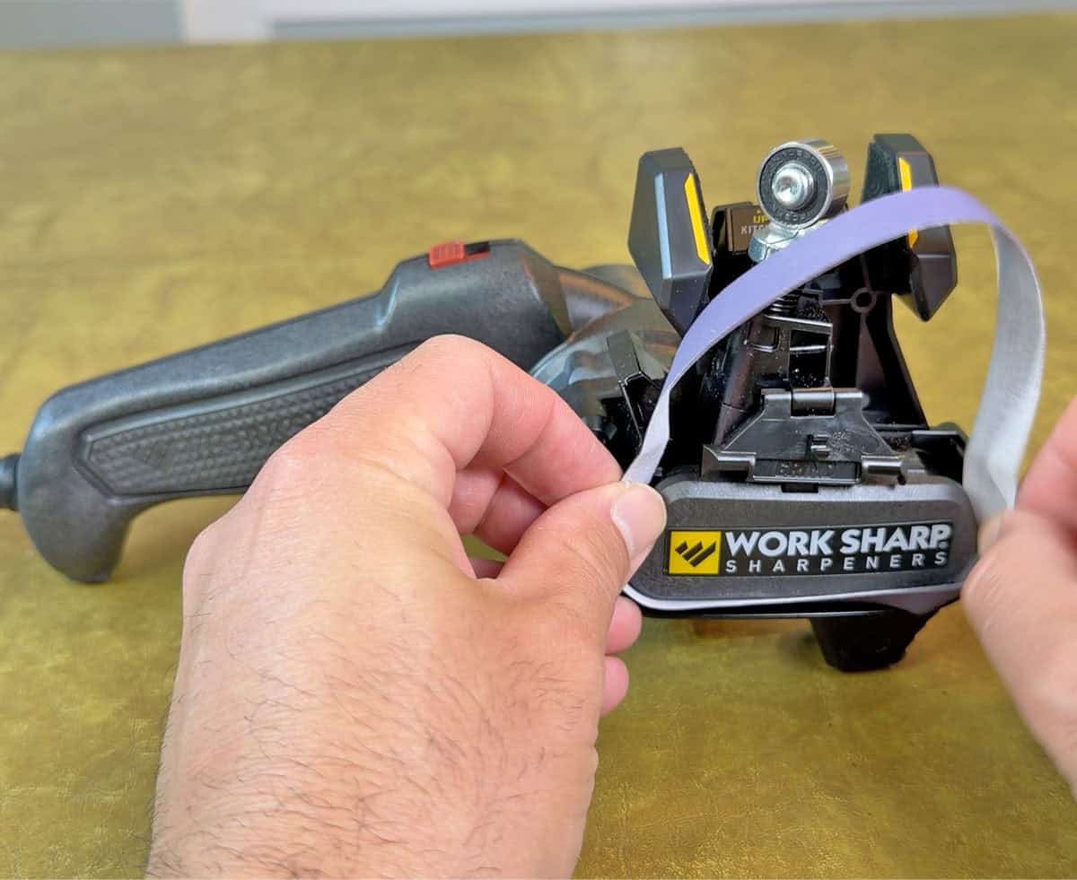 Changing belt on Work Sharp Mk2 belt sharpener