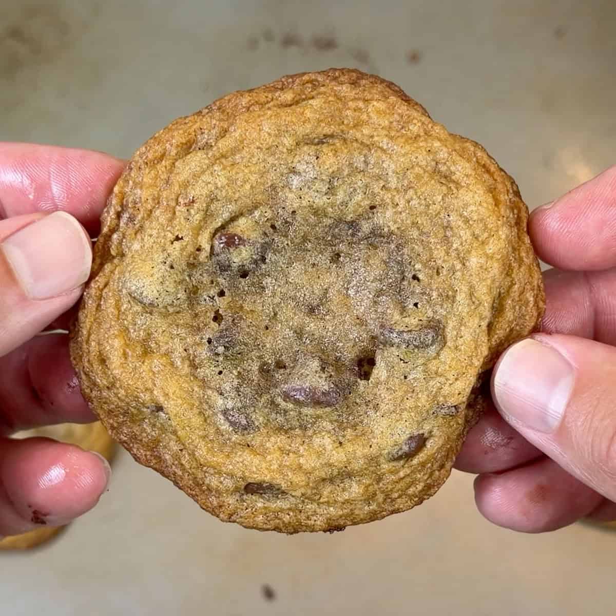 Cookie made from dough mixed in KitchenAid Artisan Plus