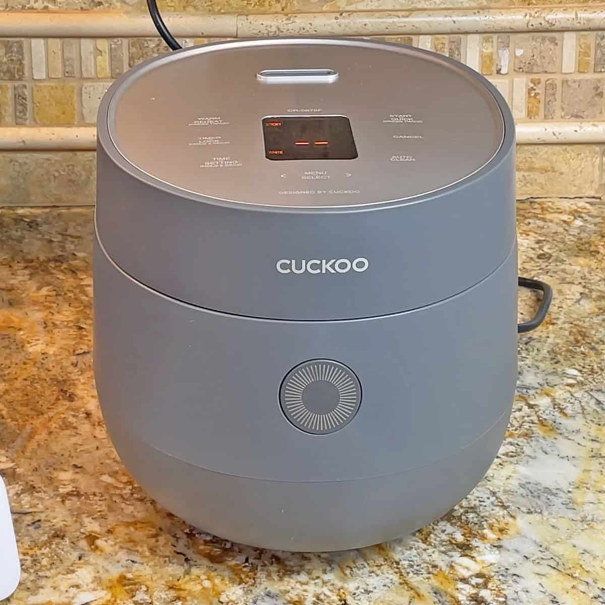 Cuckoo Micom Rice Cooker on counter