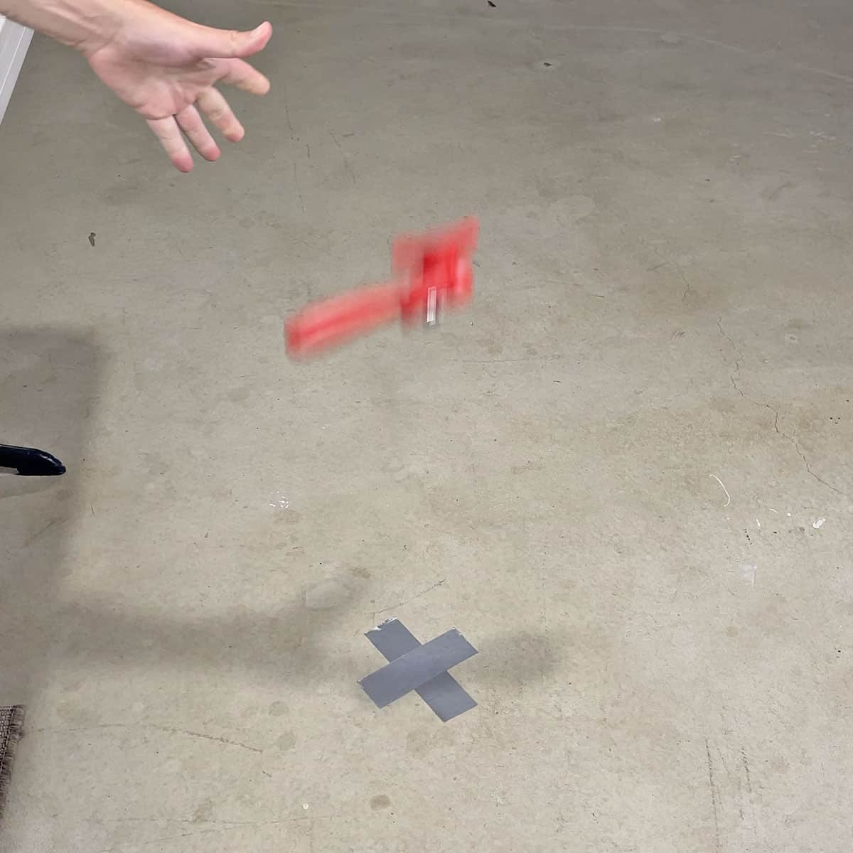 Dropping can openers on concrete floor to test durability