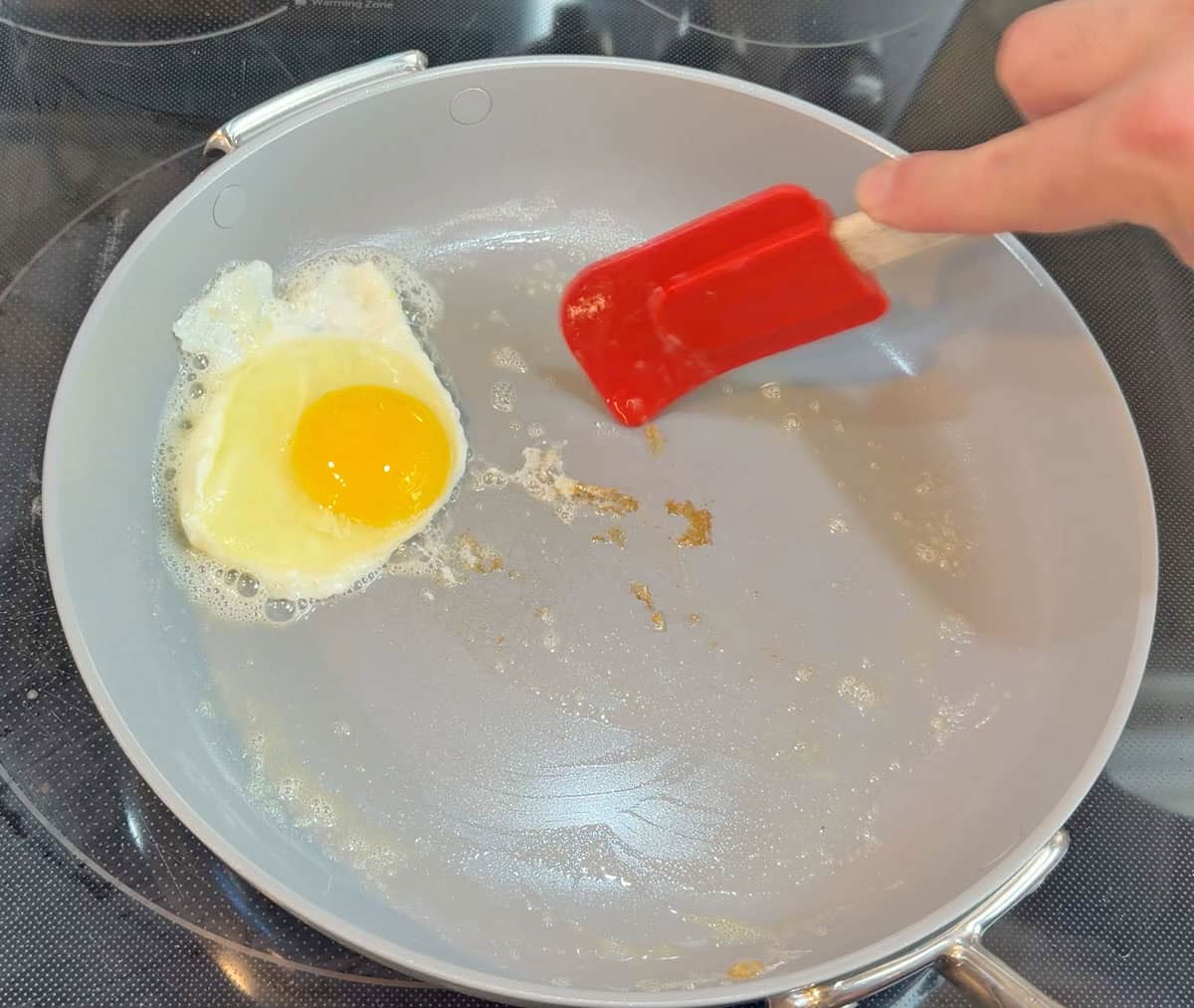 Egg sticking to Ninja NeverQuit after blowtorch test