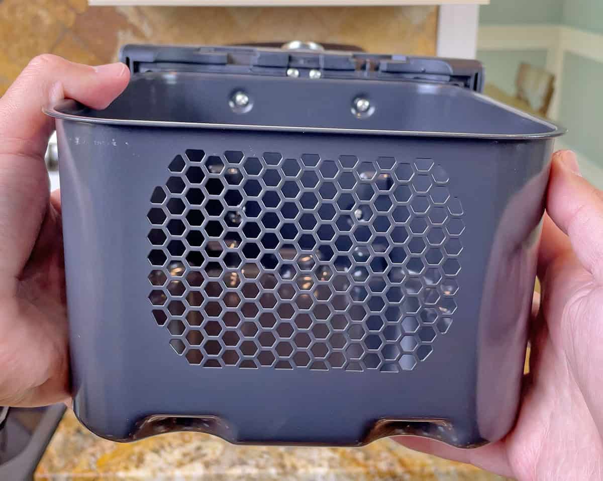 Holes in the back of Ninja DoubleStack XL Air Fryer basket