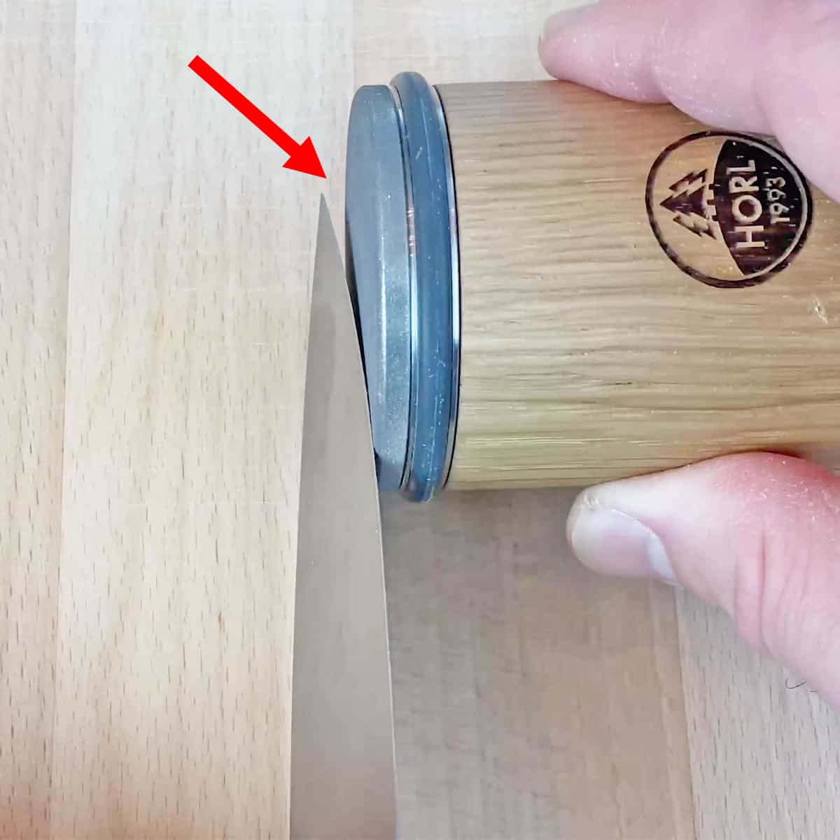 Horl 3 disc not reaching knife tip