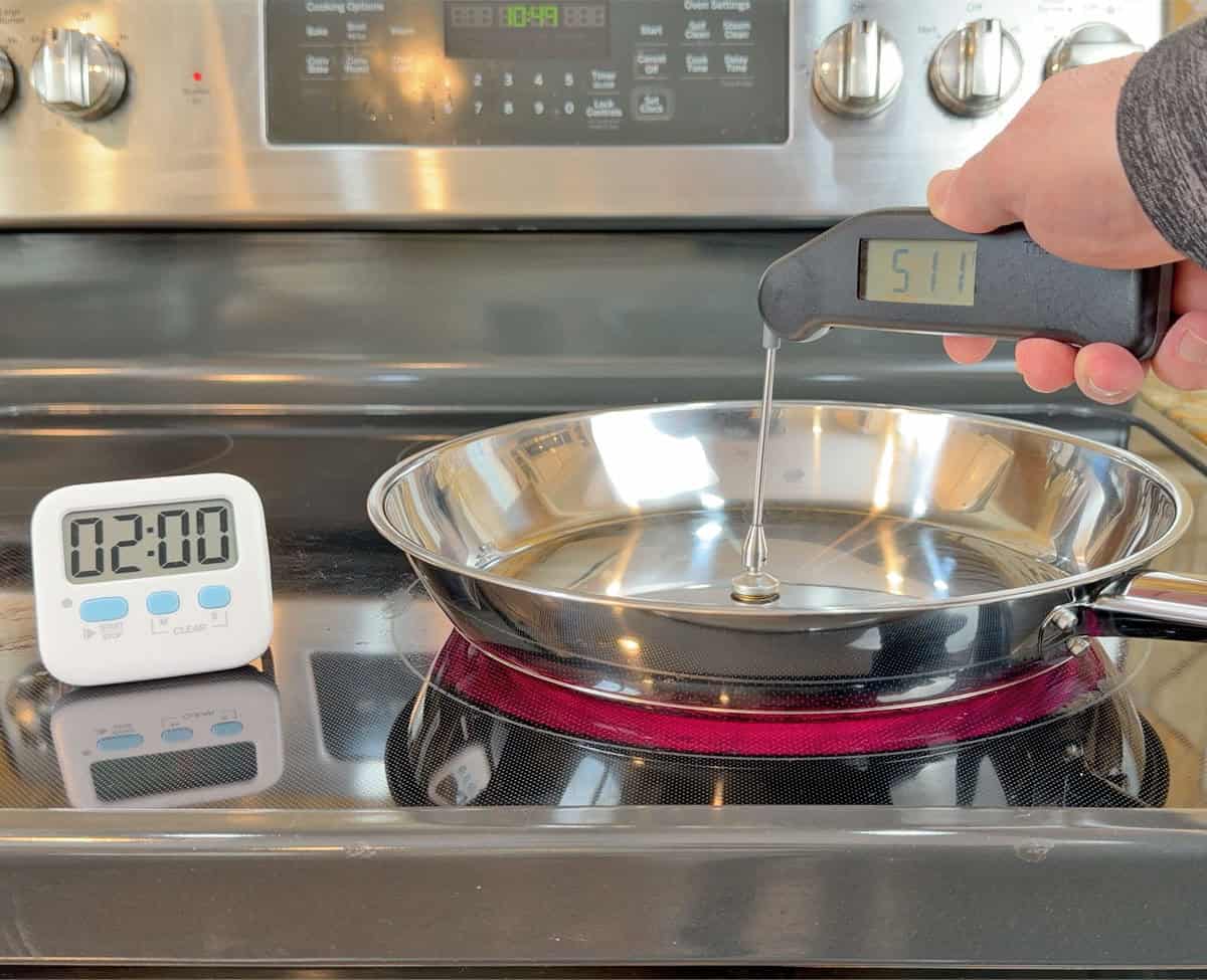 IKEA 365 heat conduction results in center after 2 minutes
