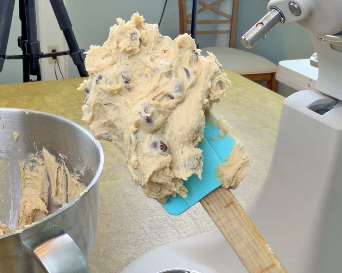 KitchenAid Artisan Plus chocolate chip cookie dough test results