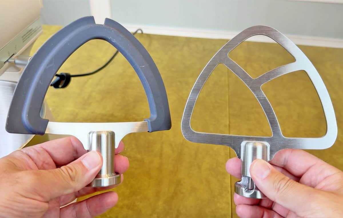KitchenAid Artisan Plus double flex edge beater and regular beater