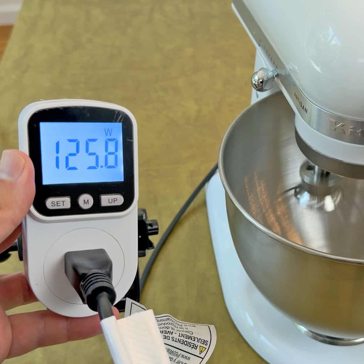KitchenAid Artisan power draw on high