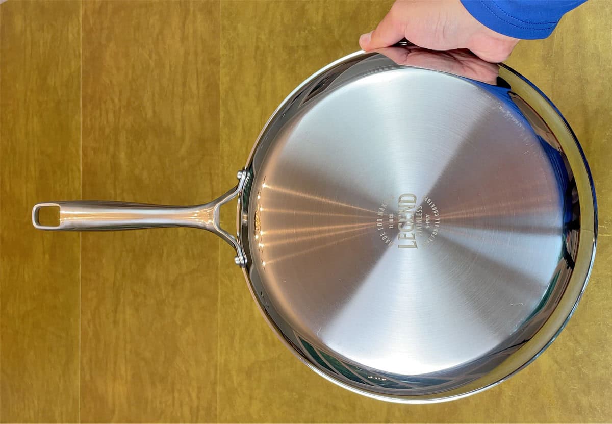 Legend stainless steel frying pan