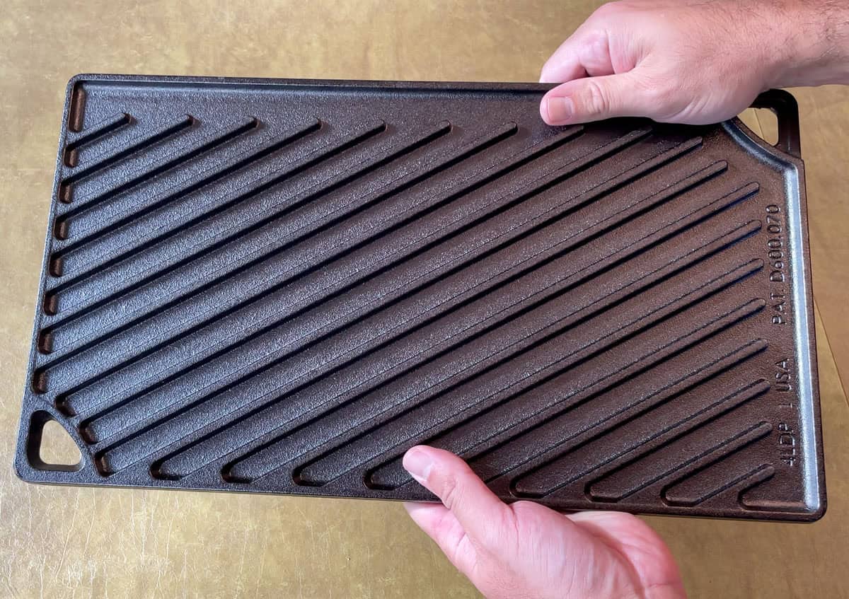 Lodge Cast Iron Reversible Griddle_Grill Side