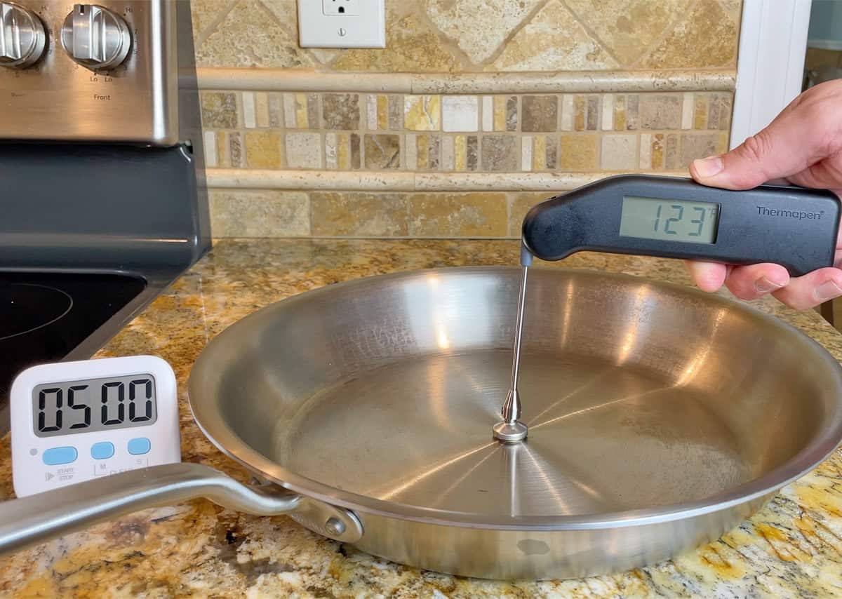 Made In heat retention results after 5 minutes