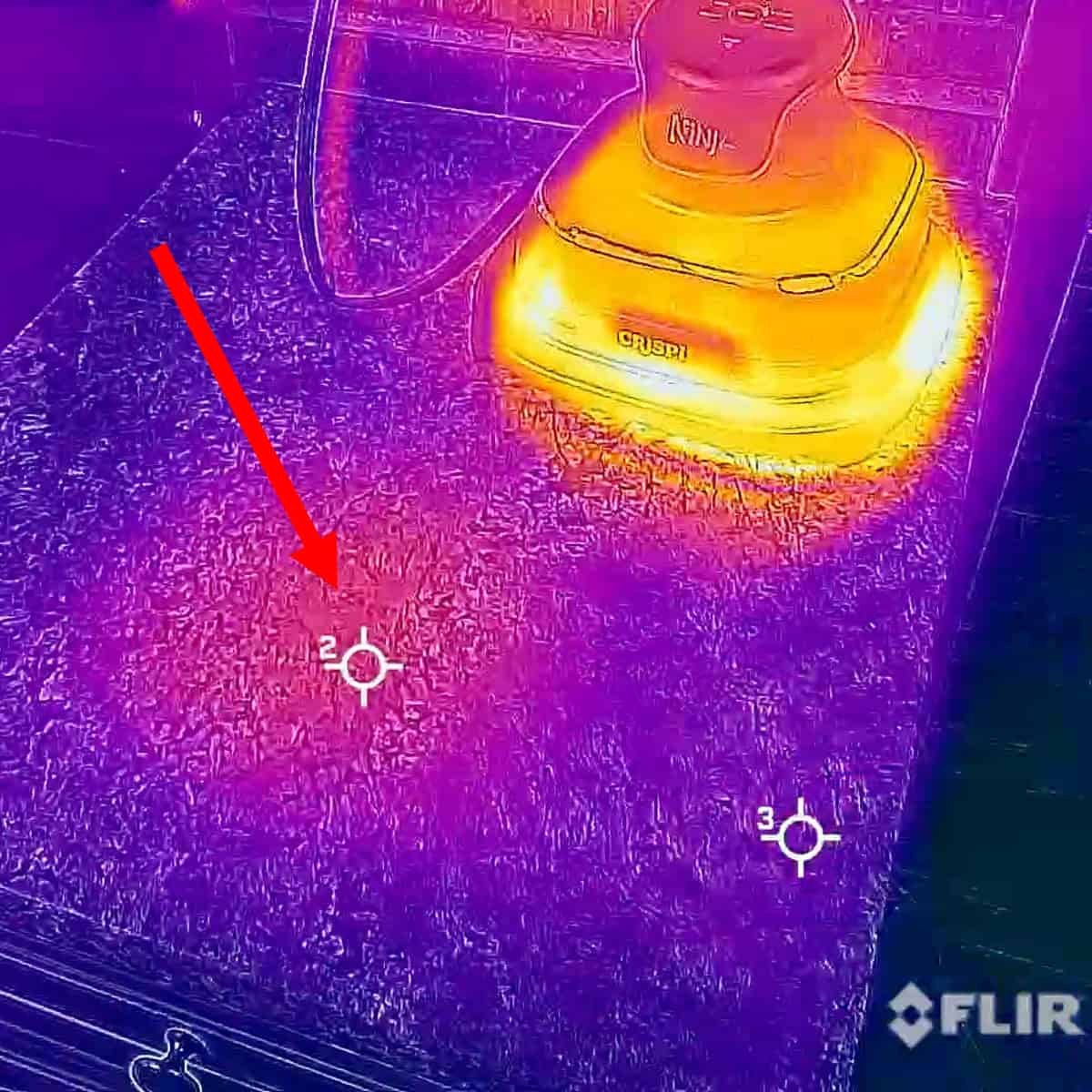 Ninja Crispi PowerPod heating countertop it was placed down on