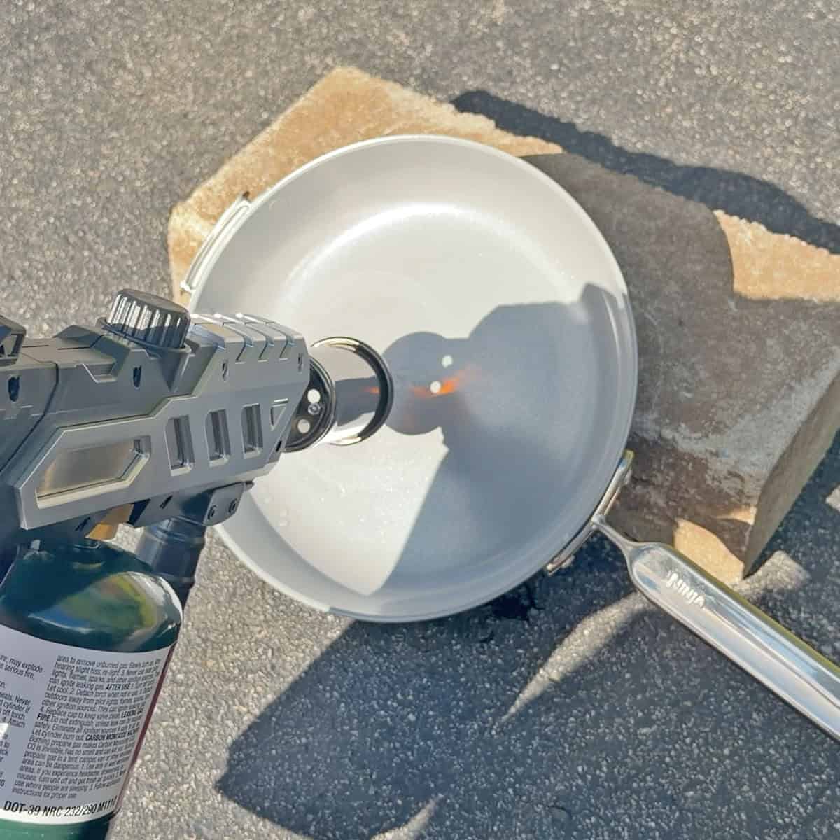 Ninja NeverQuit blowtorch test