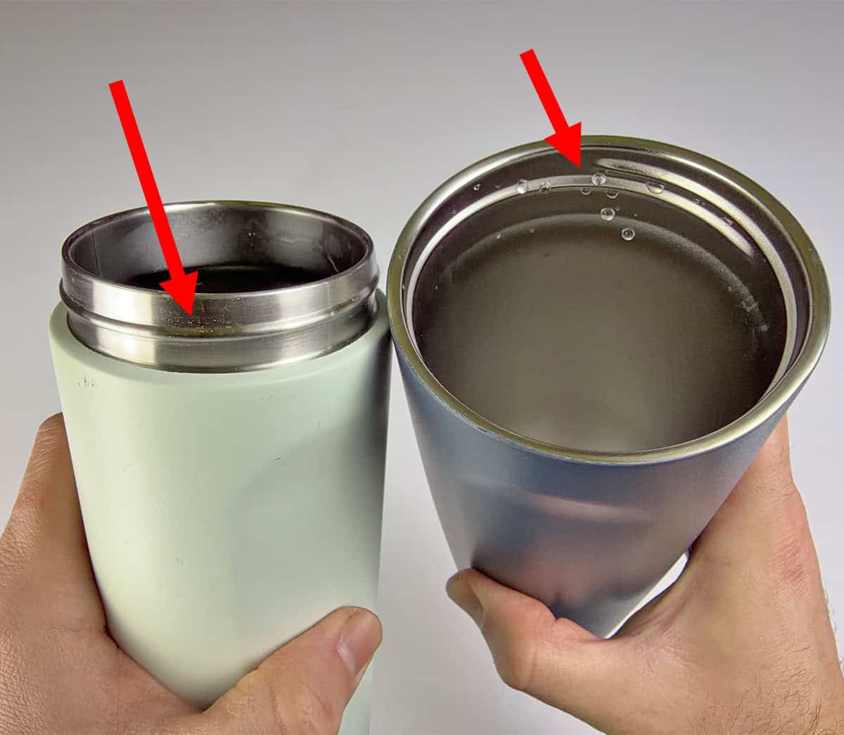 Owala FreeSip external threads versus Owala FreeSip Sway internal threads