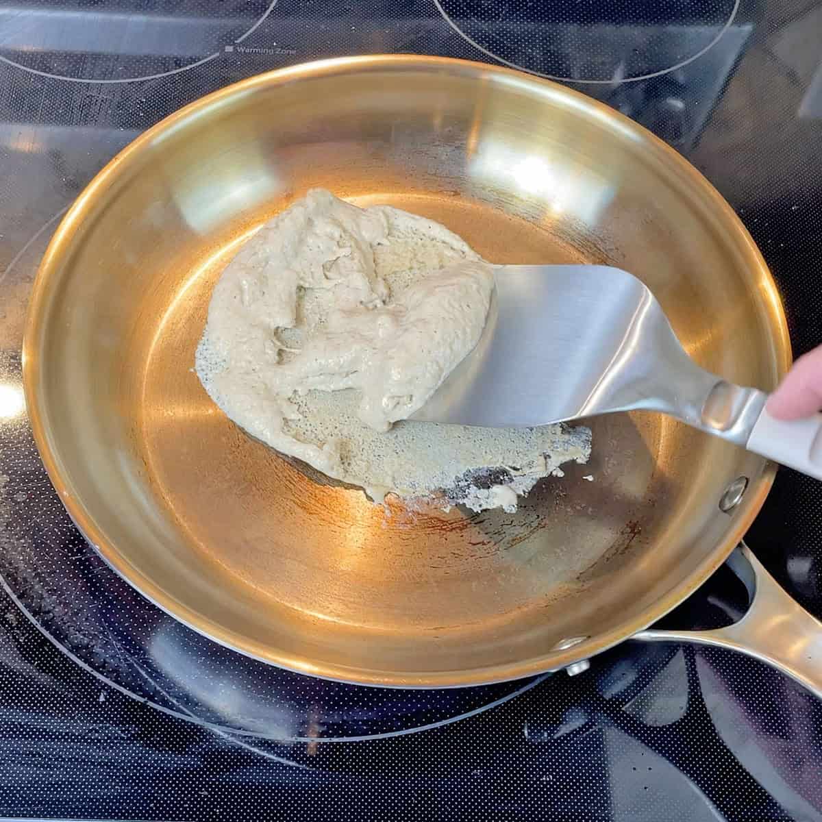 Pancake sticking to Strata with no butter