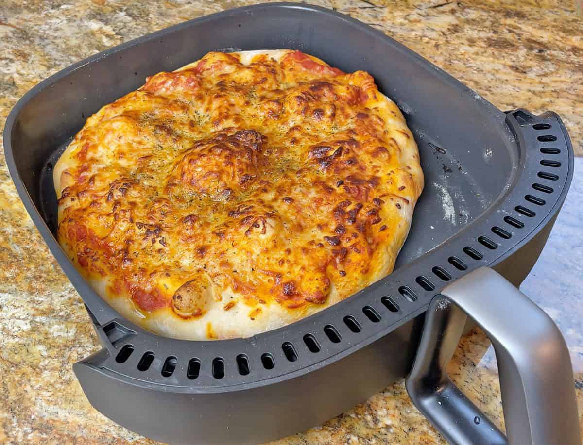 Pizza cooked in Typhur Dome 2 Air Fryer