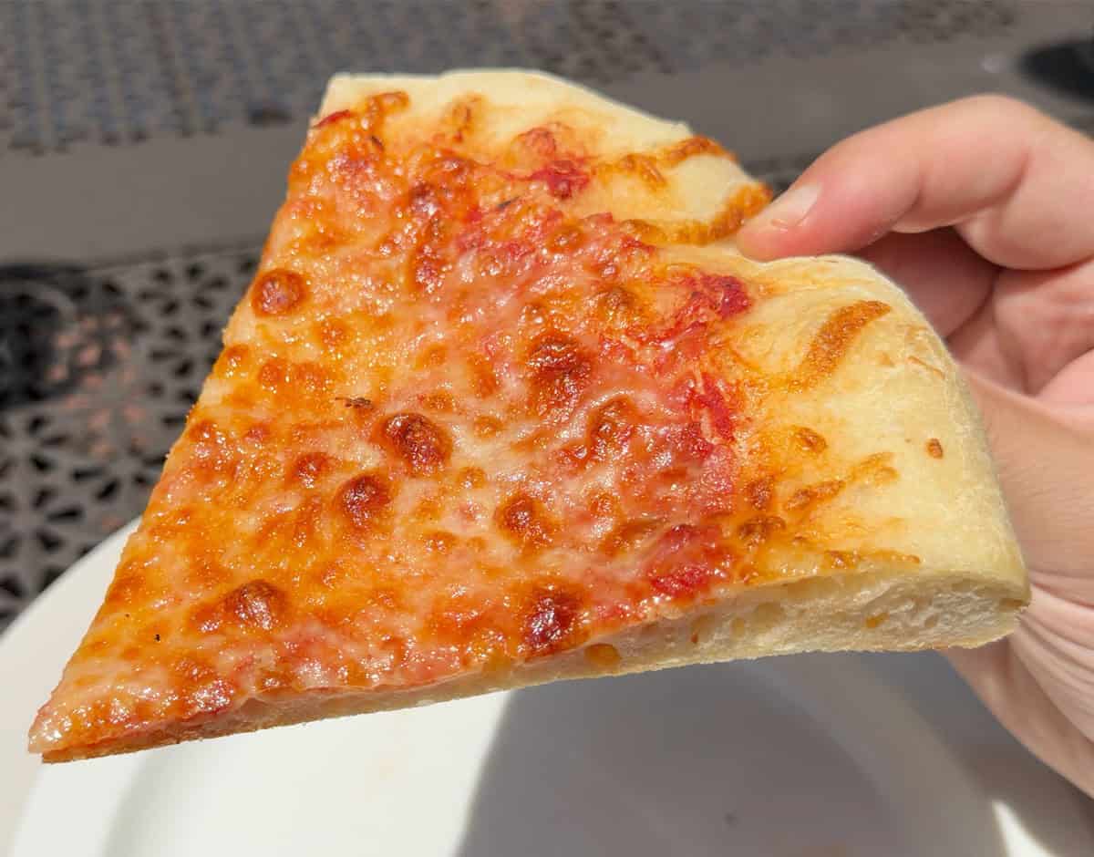 Pizza made from dough mixed in KitchenAid Artisan mixer