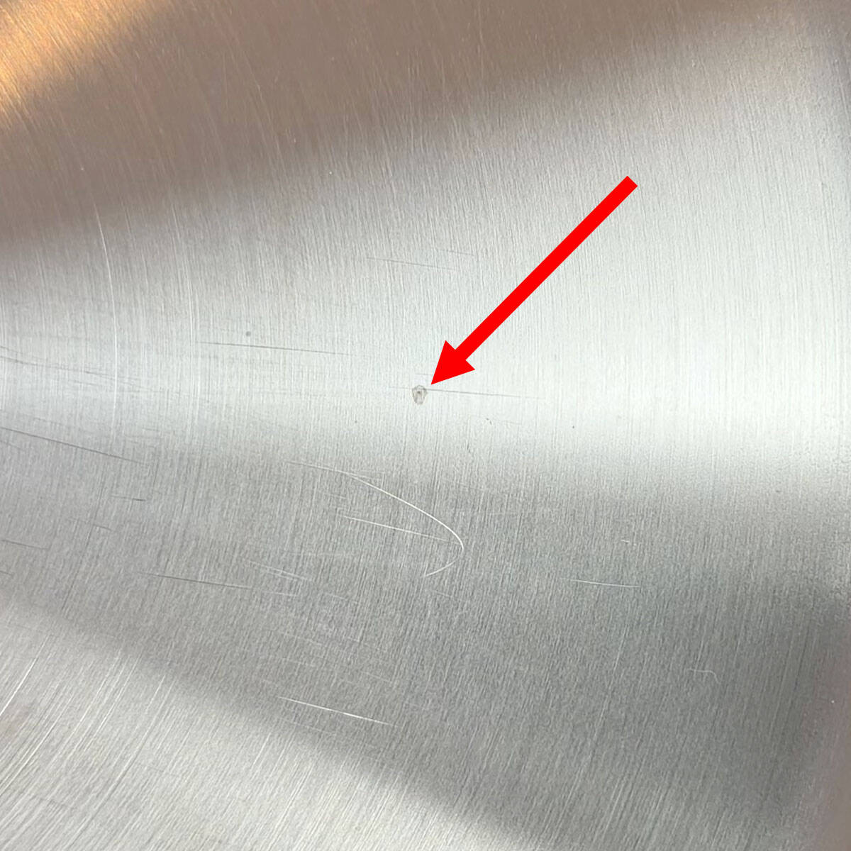 Stainless steel pan pitting from salt exposure