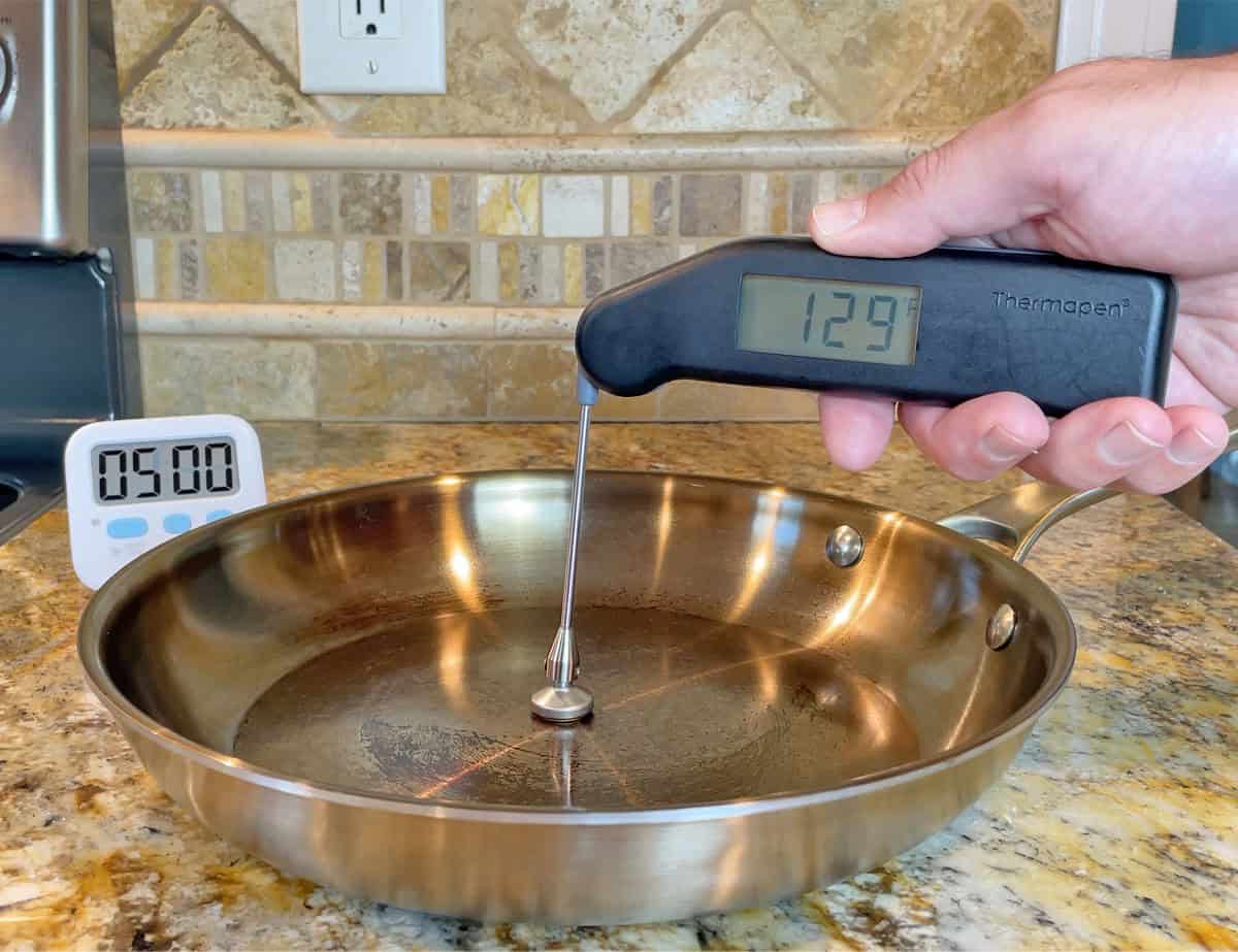 Strata 10 inch pan heat retention results