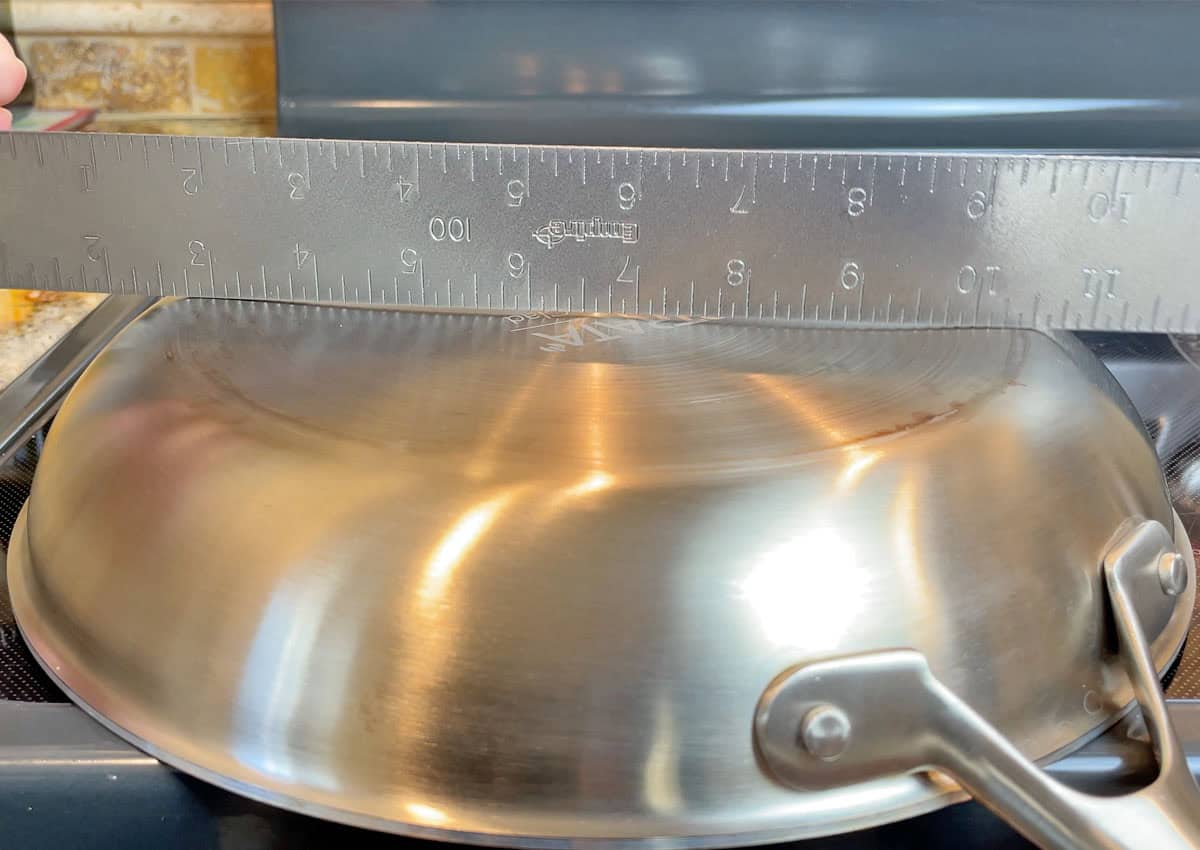 Strata not warped after heating on induction