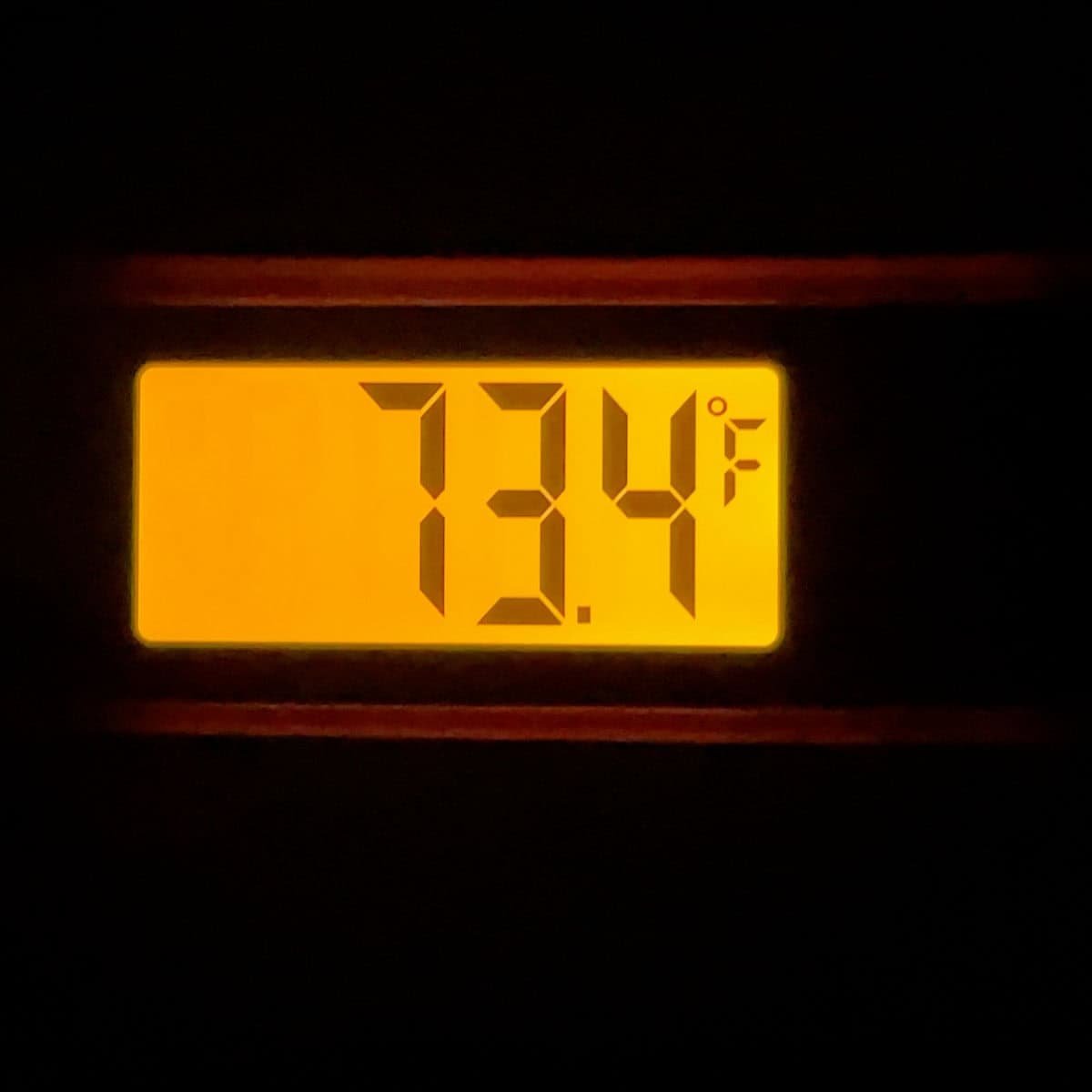 Testing the ThermoPro instant read thermometer backlight