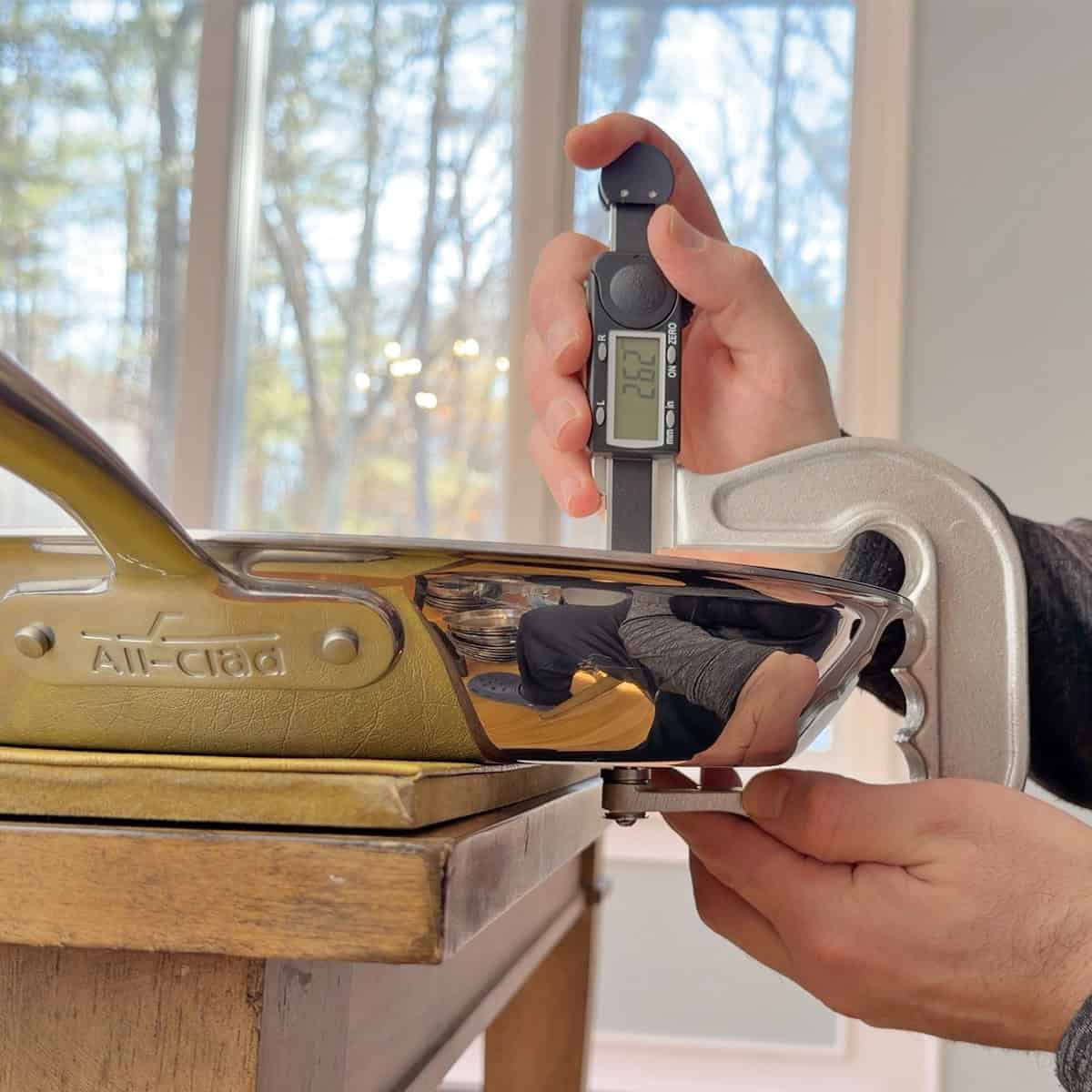 Thickness of All-Clad G5 Graphite Core Frying Pan