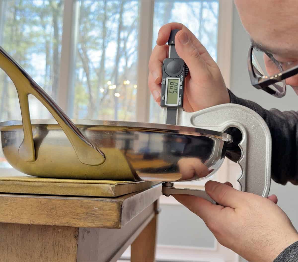 Thickness of Demeyere Atlantis Proline Frying Pan