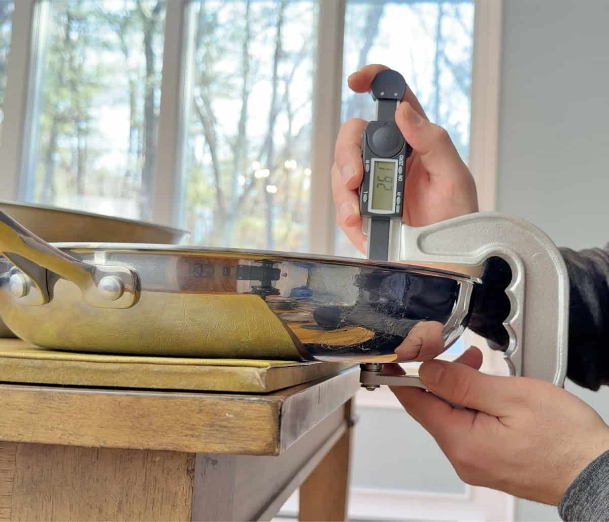 Thickness of Henckels Clad H3 Frying Pan