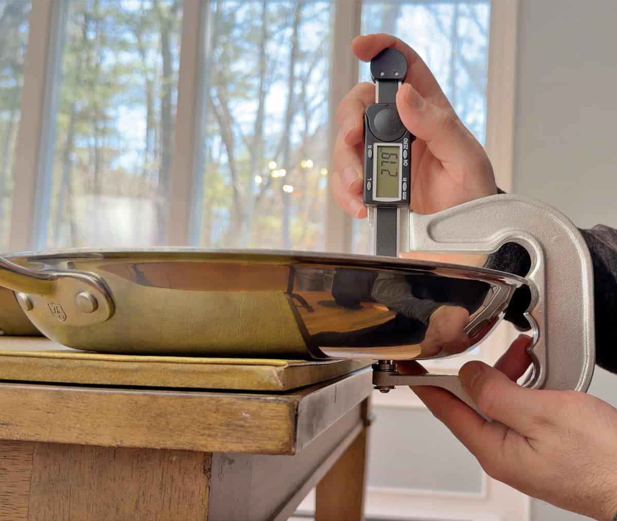 Thickness of Heritage Steel Titanium Frying Pan