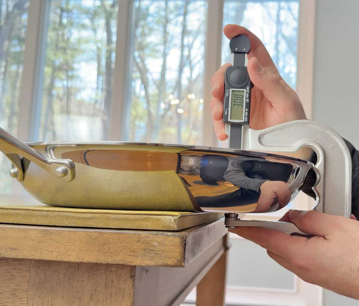 Thickness of Legend 5-Ply Frying Pan