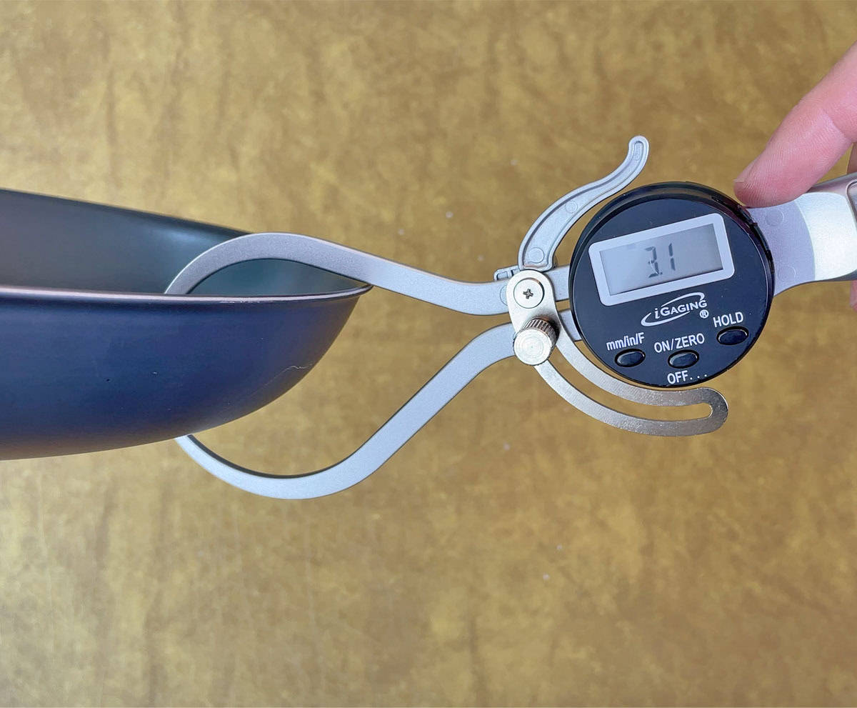 Thickness of Misen Carbon Nonstick pan