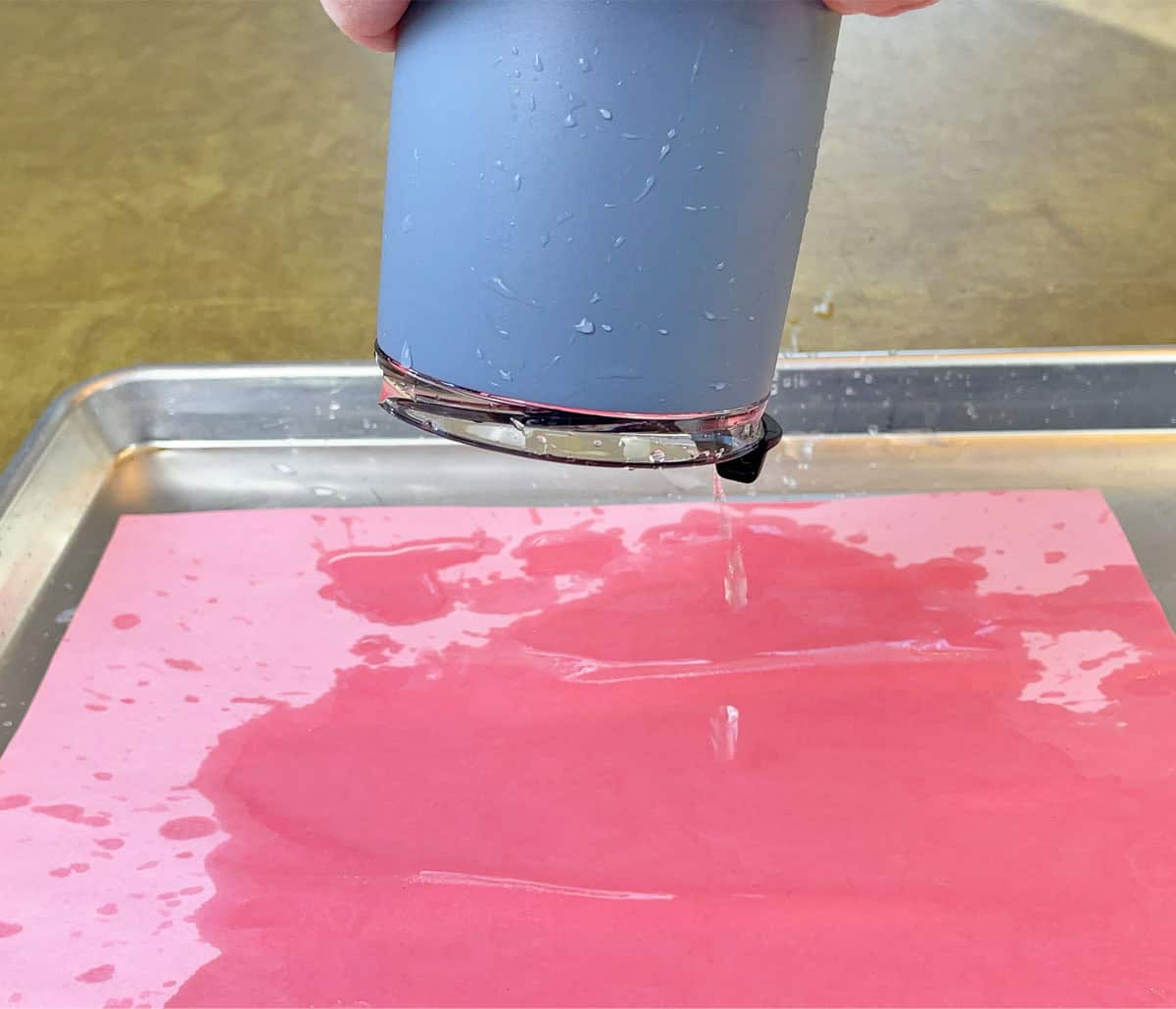 Travel mug leak test