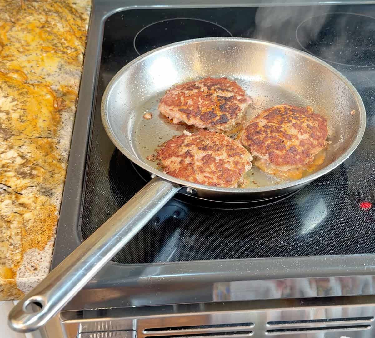 Turkey burgers cooked in IKEA 365