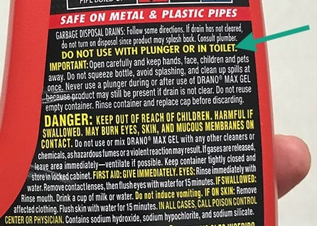 https://prudentreviews.com/wp-content/uploads/Warning-on-Drano-bottle-to-not-use-it-with-a-plunger.jpg