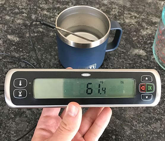 microwave - Accidentally microwaved stainless steel travel coffee