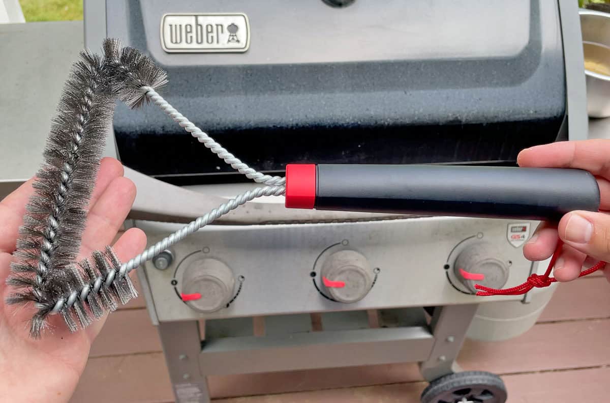 Weber 12 inch three-sided grill brush