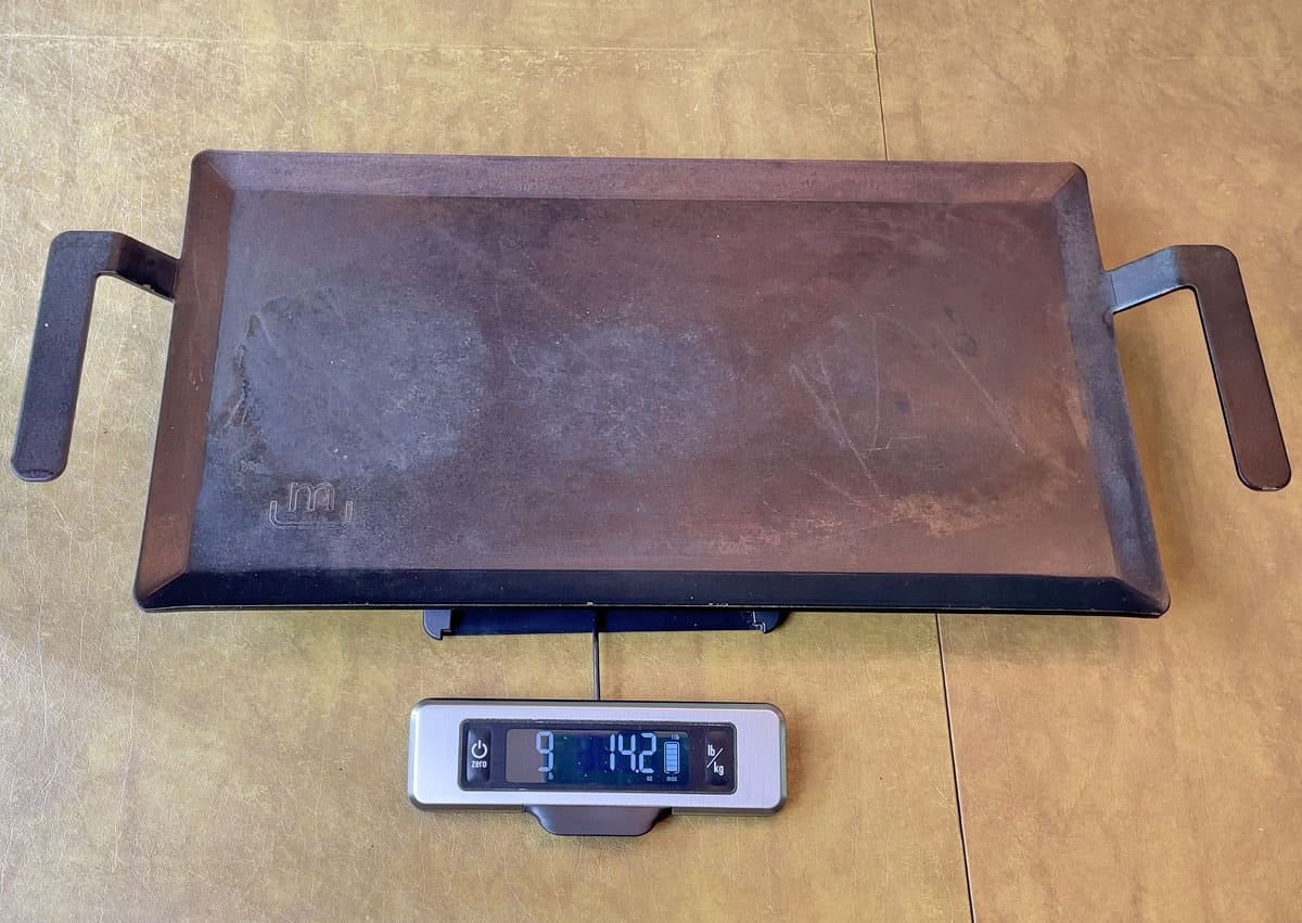 Weighing Made In carbon steel griddle
