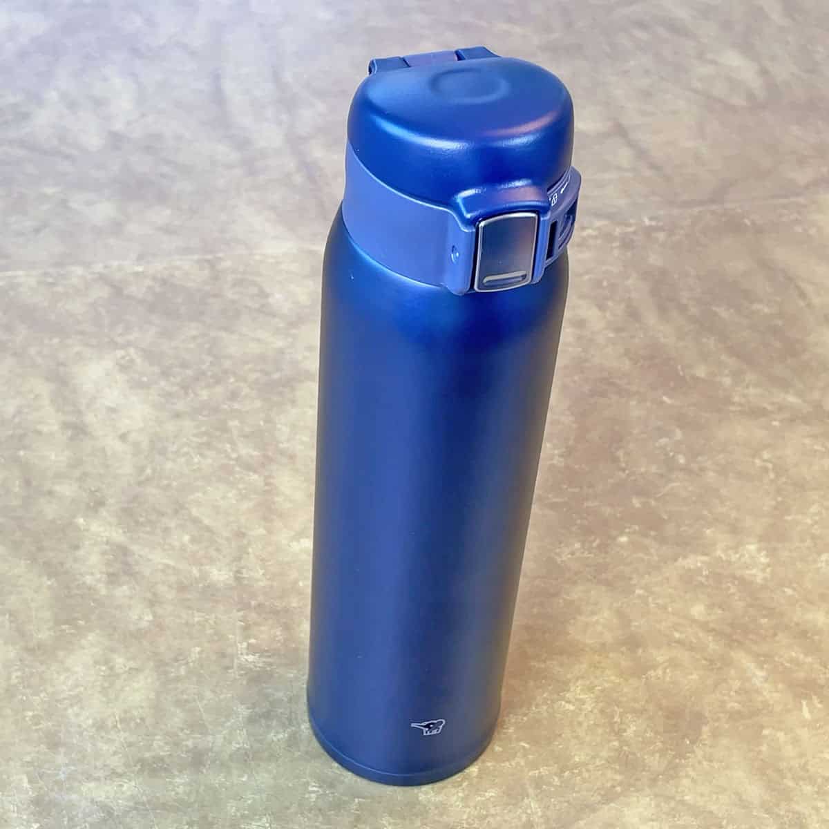 Zojirushi stainless steel mug on table