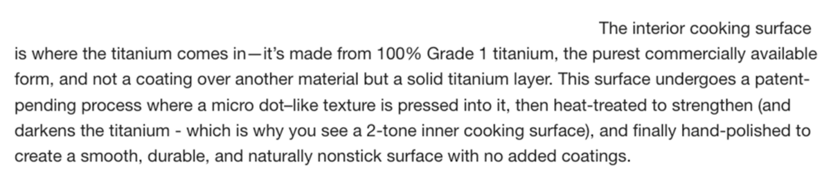 Email from Our Place about their Always Pan Pro surface